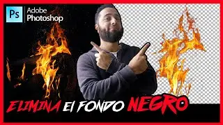 ⚫ How to Remove BLACK BACKGROUND in Photoshop [ Fire ]