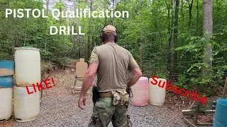 Pistol Qualification Drill.. Pretty easy #psadagger #glock