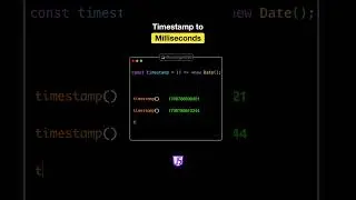 How to convert Timestamp to Milliseconds in JavaScript?