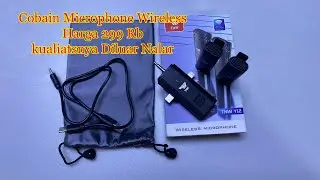 Review/ Cobain Microphone wireless TNW Y12,kualitas Ahk Mantap
