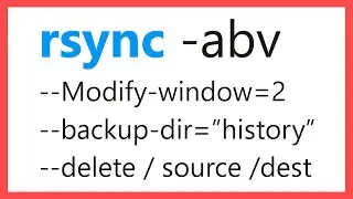 Backup data with rsync in macOS Terminal and keep old files