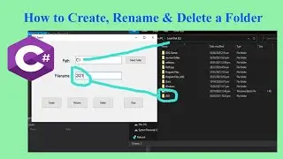 Create, Rename & Delete a Folder in C# Application