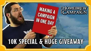 Making a Homebrew RPG Campaign in 1 DAY