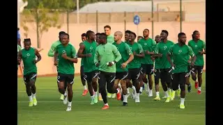 AFCON 2021- Super Eagles light training session a day after beating Egypt in Garoua #can2021