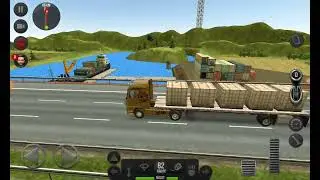 Truck simulator 2018 sarı kamyonumuz ile 113KM YOL yük taşıdık.