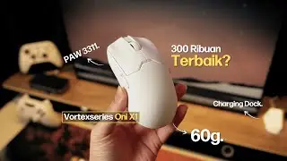 Mouse Gaming Wireless 300 RIBUAN TERBAIK, Dapet Charging Dock Juga !! (Review Vortexseries Oni X1)