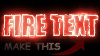 How To Make FIRE TEXT | After Effects CC and CS6 Tutorial w/ FREE Download *Saber* [STILL WORKING]