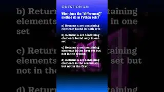 Python Qn. 48 | Python Questions and Answers | Tech NS Arena #programmingquiz