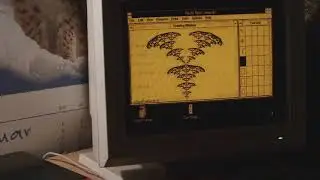 Fractal Paint on Hercules Monochrome (Amber monitor)