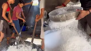 Jaggery making in Factory