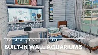 BUILT-IN WALL AQUARIUMS IN THE SIMS 4 | Tutorial