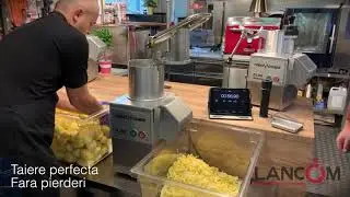Test taiere cartofi pai 10x10 mm cu robotul CL52 @ Lancom Demo Kitchen