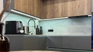 Кухня краска, угловая, в современном стиле