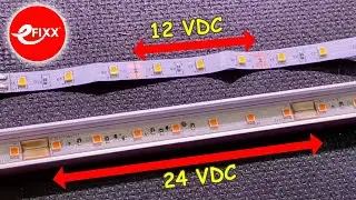 What's the difference between 12 and 24 volt LED strip?