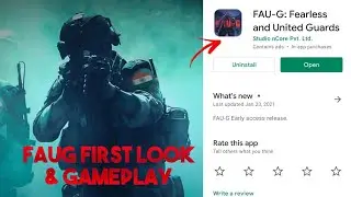 FAUG First Look & Gameplay 🔥 | FAU-G All Modes, Exclusive Merchandise, Weapons & More | Ft. Vardaan