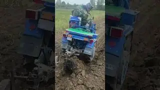 ВСПАШКА ПЛУГОМ, МОТОБЛОК МТЗ БЕЛАРУС 