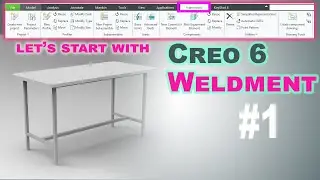 creo6 weldment design let's start.