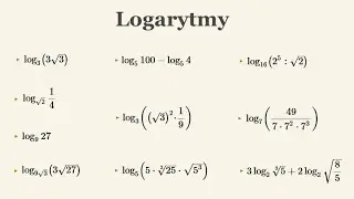 Kurs - matura podstawowa - logarytmy