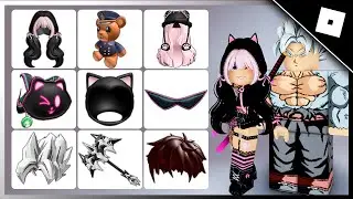COMO PEGAR 18 ITENS GRÁTIS NO ROBLOX - CABELO DE ANIME GRÁTIS NO ROBLOX