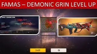 FAMAS EVO GUN LEVEL UP - GEMONIC GRIN LEVEL UP - TAMIL // FREEFIRE MAX
