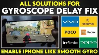 New- BGMI Gyro Delay Fix VIVO REDMI REALME OPPO POCO|How To Fix Gyroscope Delay in BGMI FixGyroDelay