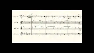 The Very Thought of You by Ray Noble for Saxophone quartet