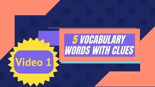 Vocabulary Puzzle 1 - English | #Vocabulary_puzzle