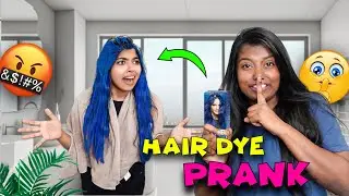 I DYED MY SISTER'S HAIR BLUE ☠️| *Prank gone wrong ☠️