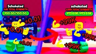 СТАЛ САМЫМ СИЛЬНЫМ В МИРЕ (Muscle Evolution) Roblox