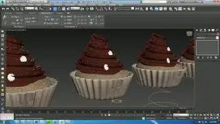 Tutorial on Modeling and Texturing a cup cake in 3dsmax.