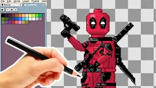 Pixel Artist Draws Lego Deadpool… 🎨