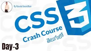 HTML CSS Crash Course for Beginners in Telugu | CSS Colors | HTML CSS Full Course