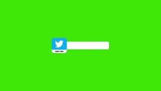 Green Screen Graphics | Twitter Lower Third | 1080p