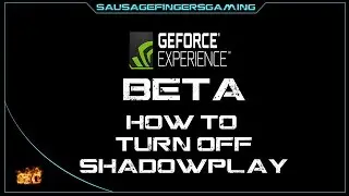 How To Turn Off Shadowplay in Geforce Experience !!