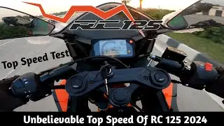 2024 KTM RC 125 Top Speed | 122 Km/h | Shocking Top Speed | Slower Than Duke 125?