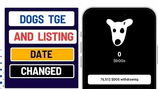 Dogs TGE and Listing Date Changed