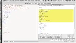 Arrays Part 2 (Functions and Subroutines)