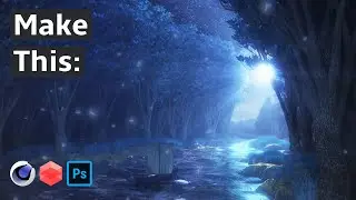 Make This River Scene - Cinema 4D, Redshift Tutorial