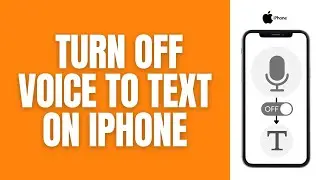 How To Turn Off The Voice-To-Text On An iPhone.