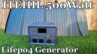 ITEHIL 500wh LIFEPO4 Generator / Solar Panel Review!