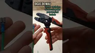 Não é um hand grip, conhece esta ferramenta??? - Como usar crimpador de terminal pré isolado #shorts
