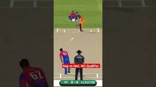 Nepal vs Nederland WC Qualifier How to play Real Cricket Best Gameplay Shorts videos 
