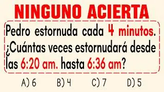 8 PREGUNTAS de RAZONAMIENTO LÓGICO | Nivel 1