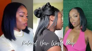 Full Relaxed Hair Wash Day, Follow This Routine For The Best Results!