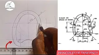 TANGENCY AND ITS PRINCIPLES IN ENGINEERING DRAWING #engineering