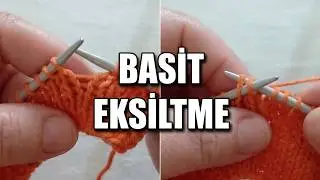 How to Make a Simple Decrease in Knitting ✨How to Knit for Beginners: Step by Step Tutorial