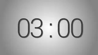 3 Minutes countdown Timer - Beep at the end | Simple Timer (three min)