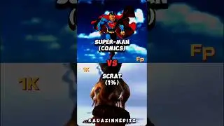 Super-Man (Comics) Vs. Scrat (1%) #capcut #edit #battleedit #superman #scrat