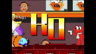 Mugen Request - Kirby and Evil Warioman's Elmo vs MVC Peter Griffin and Homer Simpson