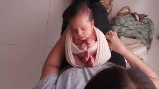 Potato sack wrapping (saco de patatas) en fotografía newborn